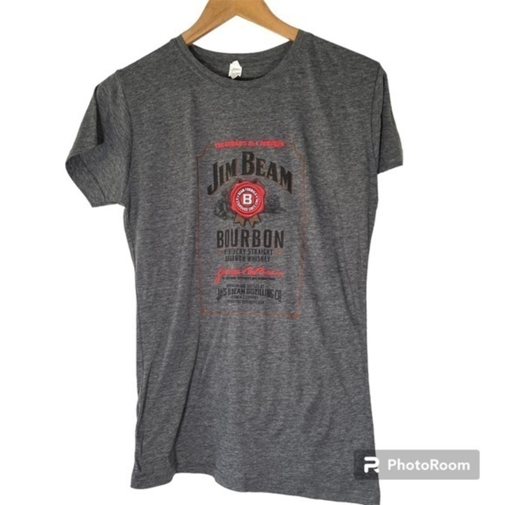 JIM BEAM BOURBON Gray T-Shirt S